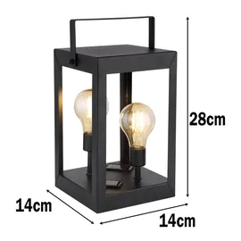 bmf-versand Solarleuchte Garten Laterne 28cm Solarlampe Außen Leuchte Solar mit Pflegetuch