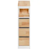 SoBuy BZR54-III-WN Badschrank 23 x 82 x 65 cm Weiß MDF