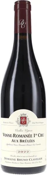 Vosne-Romanée 1er Cru Aux Brulées Vieilles Vignes AOC Bruno Clavelier 2022 BIO