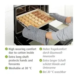 Wenko Topfhandschuhe Ada Stripes Grau