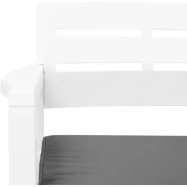 vidaXL Garten-Essgruppe 3-tlg. weiß