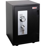 Mendler Tresor HWC-L48, feuerfest (60min) Safe Geldschrank Doppelbolzenverriegelung, 44kg Metall 52x36x39cm 20L - schwarz