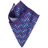 bgents Einstecktuch Handrolliertes Giro Inglese-Einstecktuch mit Blüten-Muster, Made in Italy lila