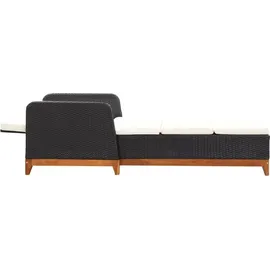 vidaXL Sonnenliege  200 x 70 x 90 cm schwarz