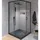 bad land HELA Duschkabine mit Schiebetür 90 x 190 cm Schwarz/Transparent 6 mm