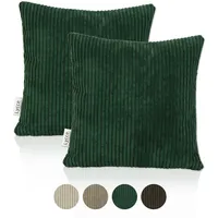 Lycce 2er Set Kissenbezug aus trendigem Cordstoff (40 x