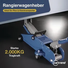 CARTREND Rangierwagenheber Metall 135-342 mm blau