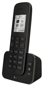 Telekom Sinus A 207 Schnurloses Telefon mit Anrufbeantworter schwarz