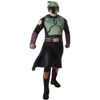 Star Wars Deluxe Boba Fett Kostüm für Erwachsene, Halloween-Kostüm für Herren, offizielles Lizenzprodukt, Größe L