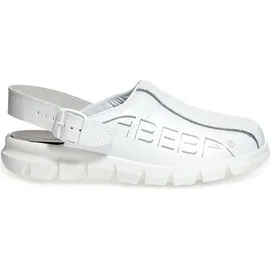 Abeba Clog 7310, OB FO EA SRC, weiß, Gr. 44
