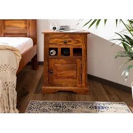 Massivmoebel24 Nachttisch Akazie 46x40x65 honig lackiert Oxford #268