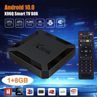 X96Q Smart TV BOX 1GB+8GB Android 10.0 Quad Core WIFI Netzwerk Media Player NEU