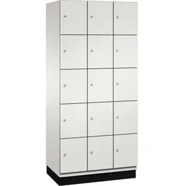 C+P Cambio Fächerschrank 90 x 52,5 x 195 Lichtgrau