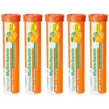 Multivitamin Brausetabletten 5x20 Stk. Orangengeschmack - Vitamin C, E, B1, B2, B6, B12, Biotin, Folsäure, Niacin, Pantothensäure – T&D Pharma German Multivitamin – Made in Germany