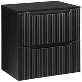 Lomadox Waschtisch-Unterschrank 60cm, in schwarz NEWPORT-56-BLACK - Schwarz