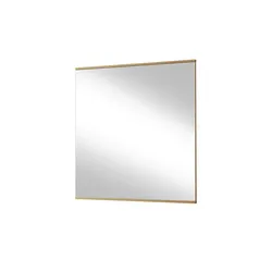 Spiegel 82 x 82 cm  ¦ holzfarben ¦ Glas,Aluminium,Holz ¦ Maße (cm): B: 82 H: 82 T: 2.5