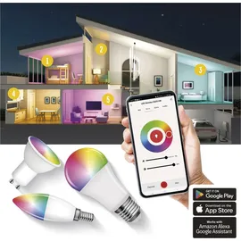 EMOS GoSmart MR16 GU10 4,8W 35W, 400lm, RGB, dimmbar, WiFi