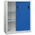 Pavoy Schiebetürenschrank Stahl 1200x1000x500 mm Silber 2 Böden
