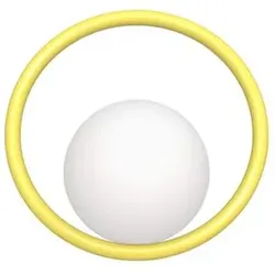 Swedish Ninja - Hula Hoop Wandleuchte Sunshine Yellow