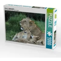 Calvendo Löwen – Mutterglück 1000 Teile Puzzle Quer