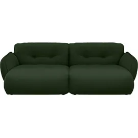 BeType Big-Sofa Be Fluffy Polyester 285 x 87 x 184 cm Dunkelgrün