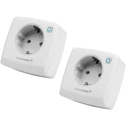 HOMEMATIC IP 157337A0, Schalt-Messsteckdose, 2 Stück