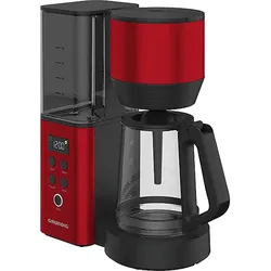 GRUNDIG KM 8440 Kaffeemaschine mit Zeitschaltuhr (Timer) Rot