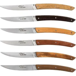 Laguiole Jean Dubost Messer Set 6 tlg., Holz gemischt