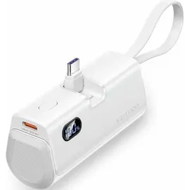 Vention Powerbank Vention LED display 4800mAh 22.5W FHQW0 (white) - Weiß