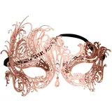 Damen Karneval Maskenball Venezianische Maske Masken Weiß Ball Ballmaske White Mask Kostüm Carnival Row Halloween Schwarz Venezianischer Fasching Masquerade Sexy