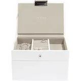 Stackers Schmuckschatulle mini doppelt Weiß/Beige
