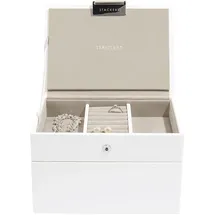 Stackers Schmuckschatulle mini doppelt Weiß/Beige
