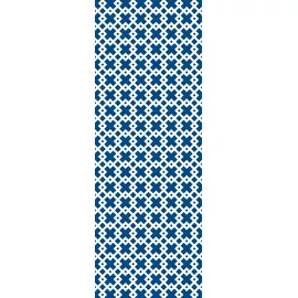 Queence Vinyltapete Muster-Blau 90x300 cm 90 g Blau 34193