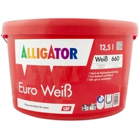 Alligator Euro Weiß LEF 12,5L weiss, Wandfarbe, Dispersionsfarbe, stumpfmatt