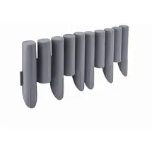 OEM Palisade 2,3 m 8 Stück Grau
