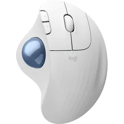 Logitech ERGO M575S Kabellose Trackball-Maus, weiß