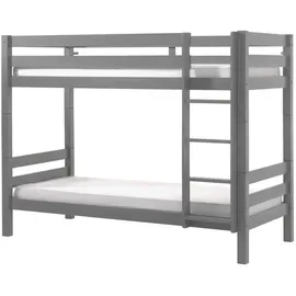 Vipack Etagenbett Pino 90 x 200 cm grau H:160 cm