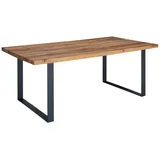 MASSIVMOEBEL24.DE Esstisch Wild-/Zerreiche 180x90x76 geölt MONTREUX #114 - Braun