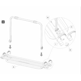 Bluecraft Deichsel Fahrradträger XL ALU 2 Fahrräder Bike Wohnwagen bis 50kg