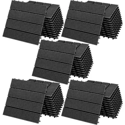 WPC Fliesen 55er-Set Klassik Anthrazit - 30x30cm