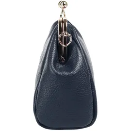 Cluty Abendtasche Leder Blau