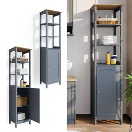 Vicco Bianco Hochschrank 40 x 160 cm Grau Holz