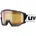 athletic LGL black Skibrille für Damen und Herren konstrastverstärkend vergrößertes beschlagfreies Sichtfeld black/lasergold lite-blue one size
