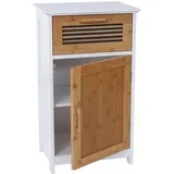 MCW Kommode MCW-A85, Badezimmerkommode Badschrank Bambus, MVG-zertifiziert 71x40x31cm weiß