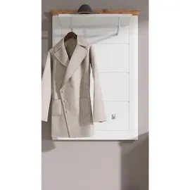inn.furn Garderobenpaneel weiß Eiche, 79 cm, Garderobe, Garderobenpaneele, Garderobenpaneele