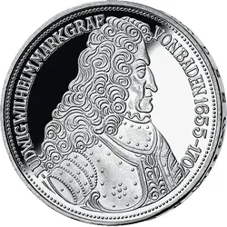 5 DM Silber-Gedenkmünze Markgraf von Baden