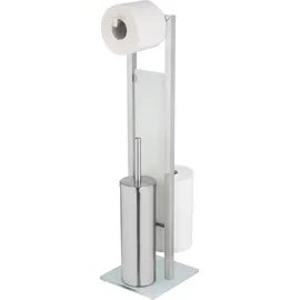 Wenko WC-Garnitur Rivalta Silber matt