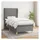 vidaXL Boxspringbett 100 x 200 cm Dunkelgrau