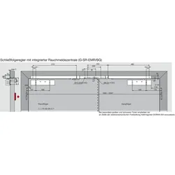 Türschließer TS 93 G GSR/EMR2-BG-V, EN 2-5, Gleitschiene, silber