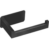 Drenky Toilettenpapierhalter Ohne Bohren Schwarz,Klopapierhalter Schwarz Edelstahl 304 Klorollenhalter Ohne Bohren WC Rollenhalter Ohne Bohren für Bäder und Küchen